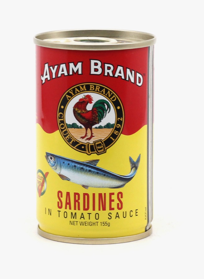 Ayam Brand sardines in tomato sauce tin